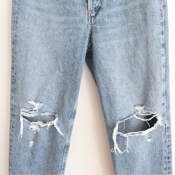 Agolde High Waist 90's Crop Jeans in Suspend - Picture 4 of 16